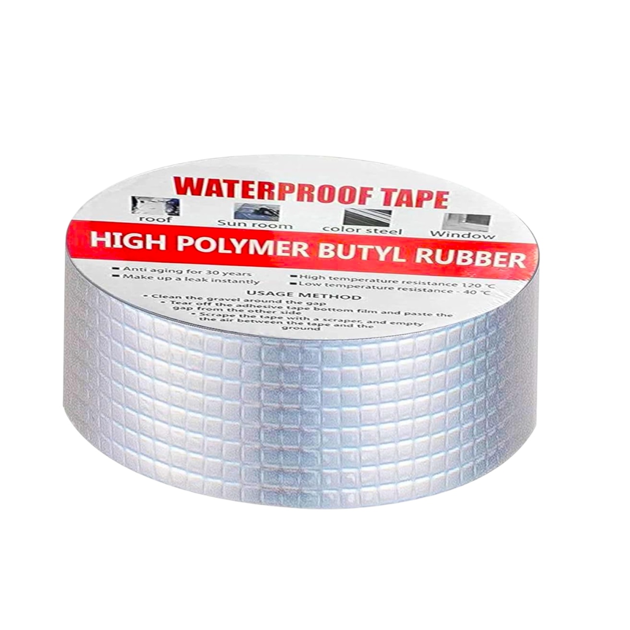 Лента бутиловая гидроизоляционная для труб  50 мм х 5 м× 0.9 мм, самоклеящаяся Лента бутиловая гидроизоляционная для труб  50 мм х 5 м× 0.9 мм, самоклеящаяся