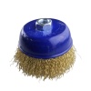 Щетка чашечная для УШМ 100 мм (4), латунированная, волнистая проволока,"MAXIMUM" MX 17733 Щетка чашечная для УШМ 100 мм (4), латунированная, волнистая проволока,"MAXIMUM" MX 17733