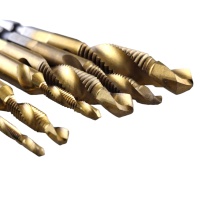 Купить оптом Сверла с метчиком HSS 6 предметов, М 3-М 10, шестигранный хвостовик, "MAXIMUM" MX 15609 Сверла с метчиком HSS 6 предметов, М 3-М 10, шестигранный хвостовик, "MAXIMUM" MX 15609 оптом