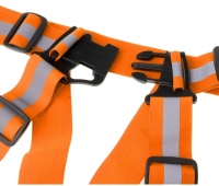 Купить оптом Пояс светоотражающий (сигнальный) S-XXL с наплечными лямками, 4см., оранжевый  Пояс светоотражающий (сигнальный) S-XXL с наплечными лямками, 4см., оранжевый  оптом