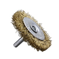 Купить оптом Щетка для дрели плоская  50 мм, 2", латунированная, волнистая проволока,"MAXIMUM" MX 17825 Щетка для дрели плоская  50 мм, 2", латунированная, волнистая проволока,"MAXIMUM" MX 17825 оптом