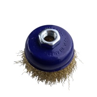 Купить оптом Щетка чашечная для УШМ 75 мм (3), латунированная, волнистая проволока,"MAXIMUM" MX 17726 Щетка чашечная для УШМ 75 мм (3), латунированная, волнистая проволока,"MAXIMUM" MX 17726 оптом