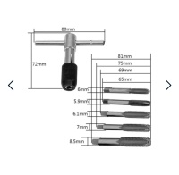 Купить оптом Набор метчиков М6-М12,6 с трещоткой, 6 предметов, легированная сталь, "MAXIMUM" MX 15593 Набор метчиков М6-М12,6 с трещоткой, 6 предметов, легированная сталь, "MAXIMUM" MX 15593 оптом