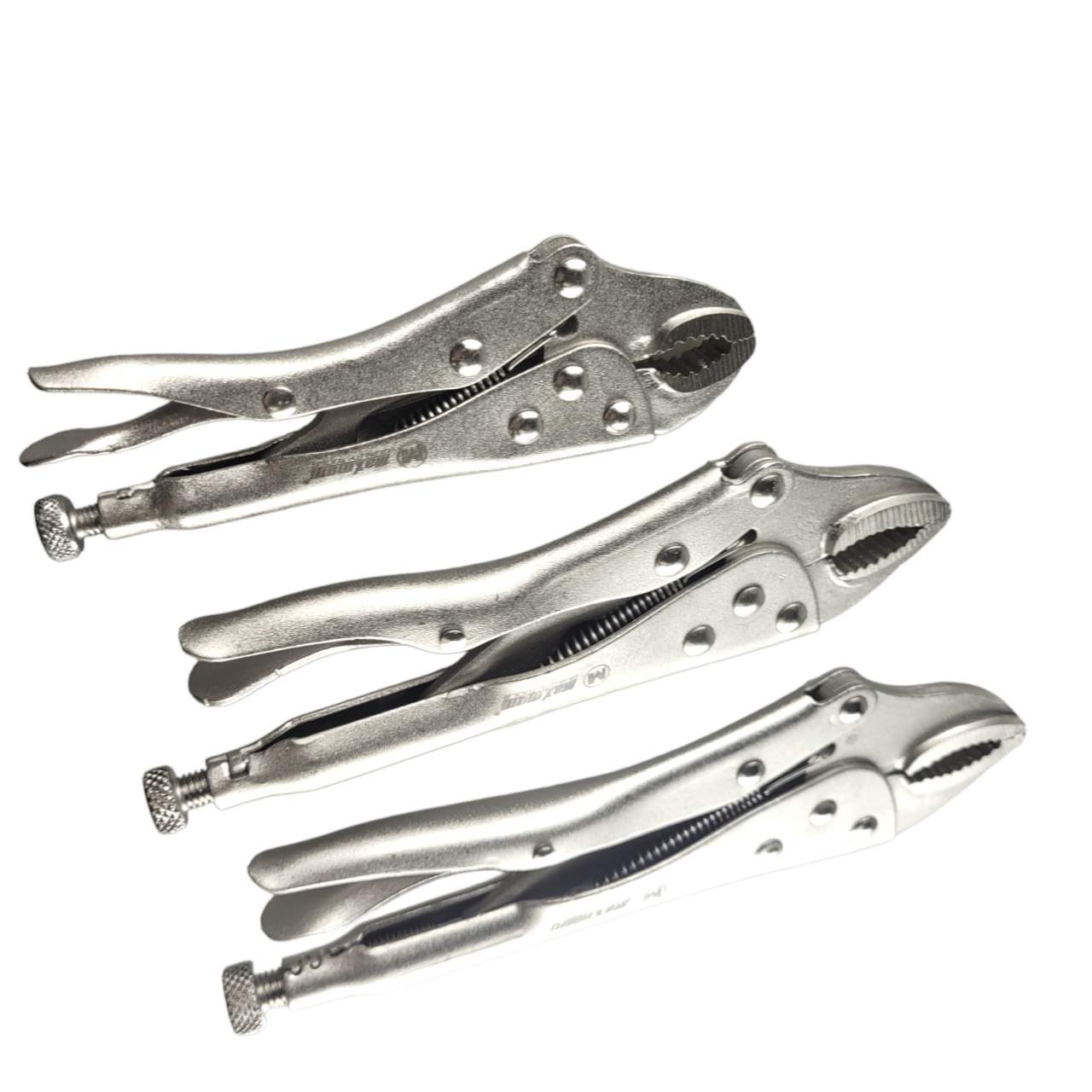 Купить оптом Набор клещей зажимных Cr-V с фиксатором 140/180/250 мм, хромированные, "MAXIMUM"  188 MX 12820 набор клещей зажимных cr-v с фиксатором 140/180/250 мм, хромированные, "maximum"  188 mx 12820 оптом