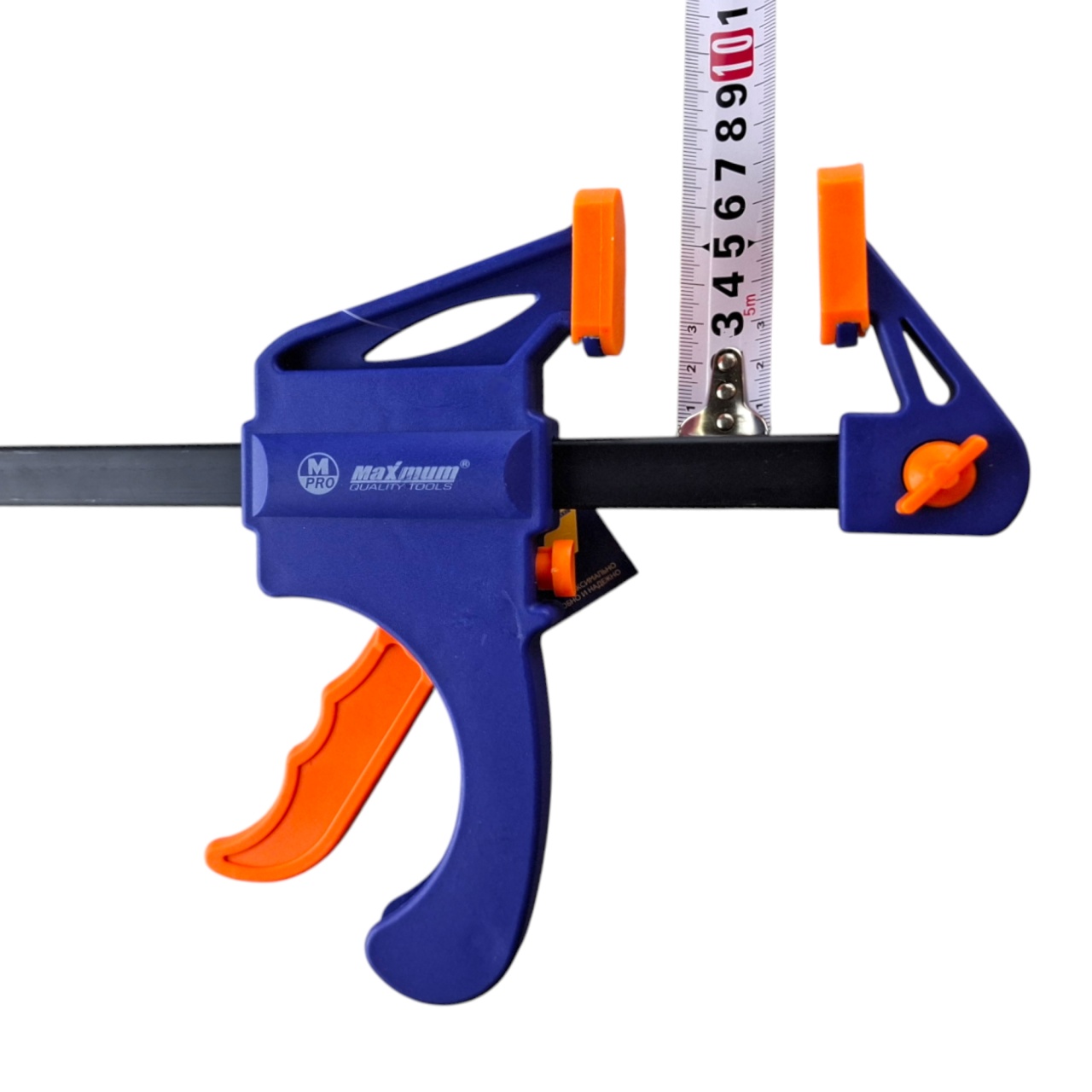 струбцина автоматическая 150×35 мм, 6",f-образная, с фиксатором и кнопкой сброса,"maximum"mx 18105 оптом