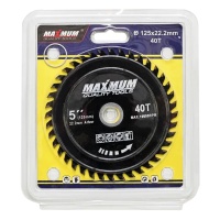 Купить оптом Диск пильный по дереву 125x22,2 мм, твердосплавный, "MAXIMUM" (2065) Диск пильный по дереву 125x22,2 мм, твердосплавный, "MAXIMUM" (2065) оптом