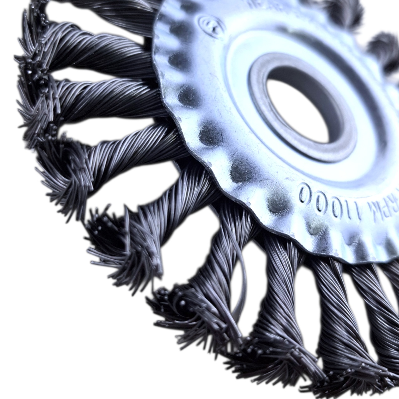 Щетка плоская для УШМ 125 мм (5), чёрная, крученая проволока,"Maximum" MX 17900 оптом