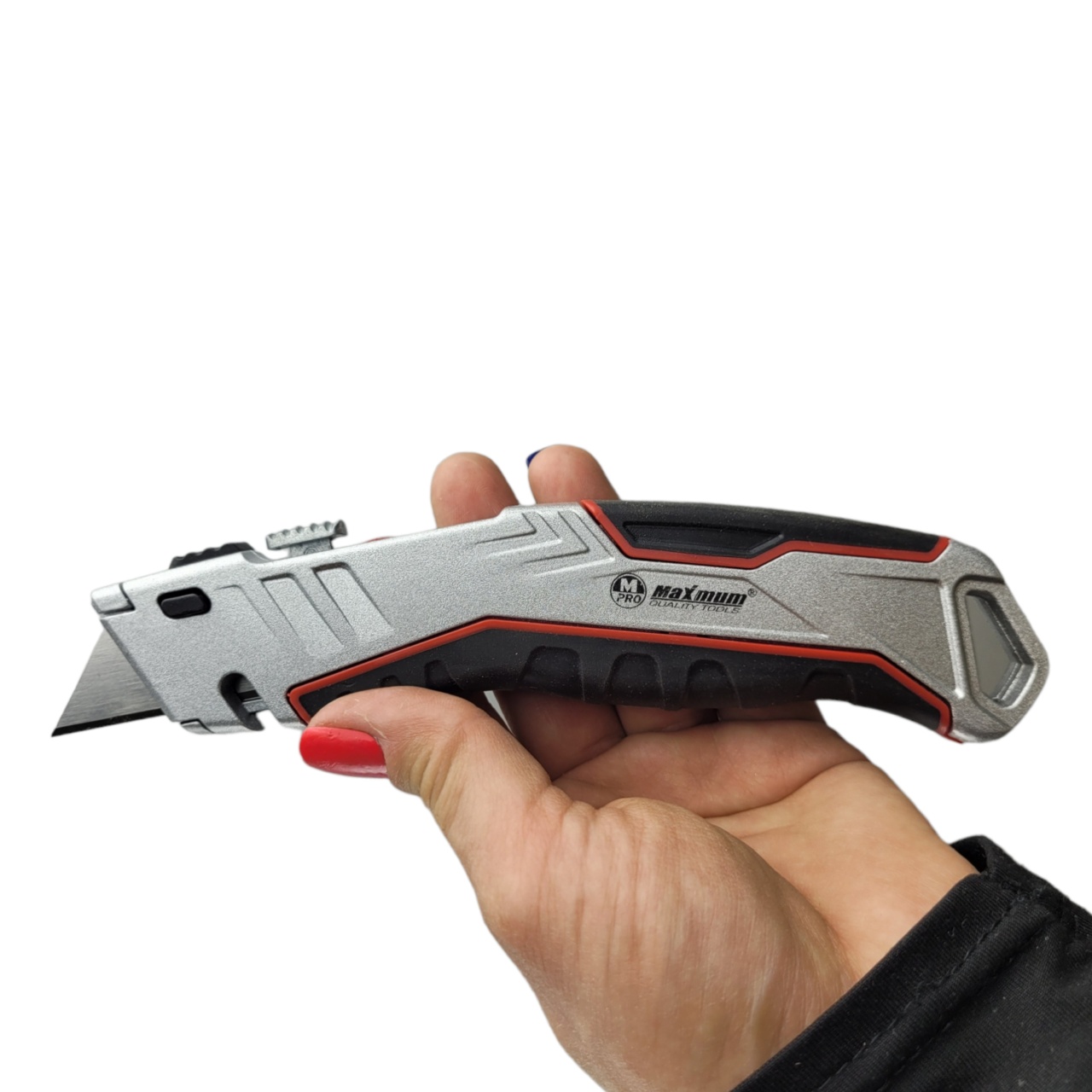 Купить оптом Нож для гипсокартона складной, алюминиевое покрытие, 3 запасных лезвия SK5,прорезиненная рукоять нож для гипсокартона складной, алюминиевое покрытие, 3 запасных лезвия sk5,прорезиненная рукоять оптом