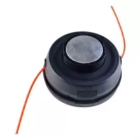 Катушка для триммера с адаптерами, автомат, чёрная, с хромированной кнопкой Катушка для триммера с адаптерами, автомат, чёрная, с хромированной кнопкой