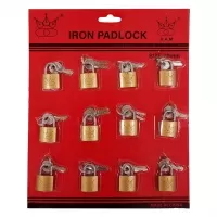 Замок навесной мини 20 мм, 12 шт. Замок навесной мини 20 мм, 12 шт.