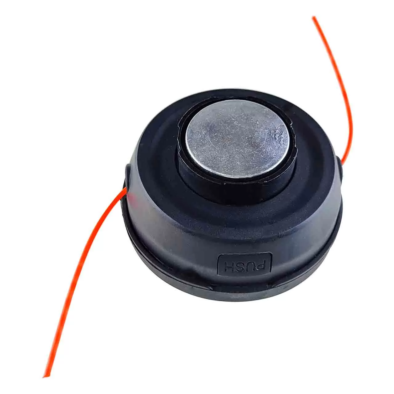 Катушка для триммера с адаптерами, автомат, чёрная, с хромированной кнопкой Катушка для триммера с адаптерами, автомат, чёрная, с хромированной кнопкой