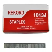 Скобы для строительного степлера 13 мм 2000 шт,, тип 53, "REKORD" Скобы для строительного степлера 13 мм 2000 шт,, тип 53, "REKORD"