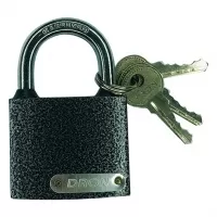 Замок навесной 50 мм, "DRON", серебро Замок навесной 50 мм, "DRON", серебро