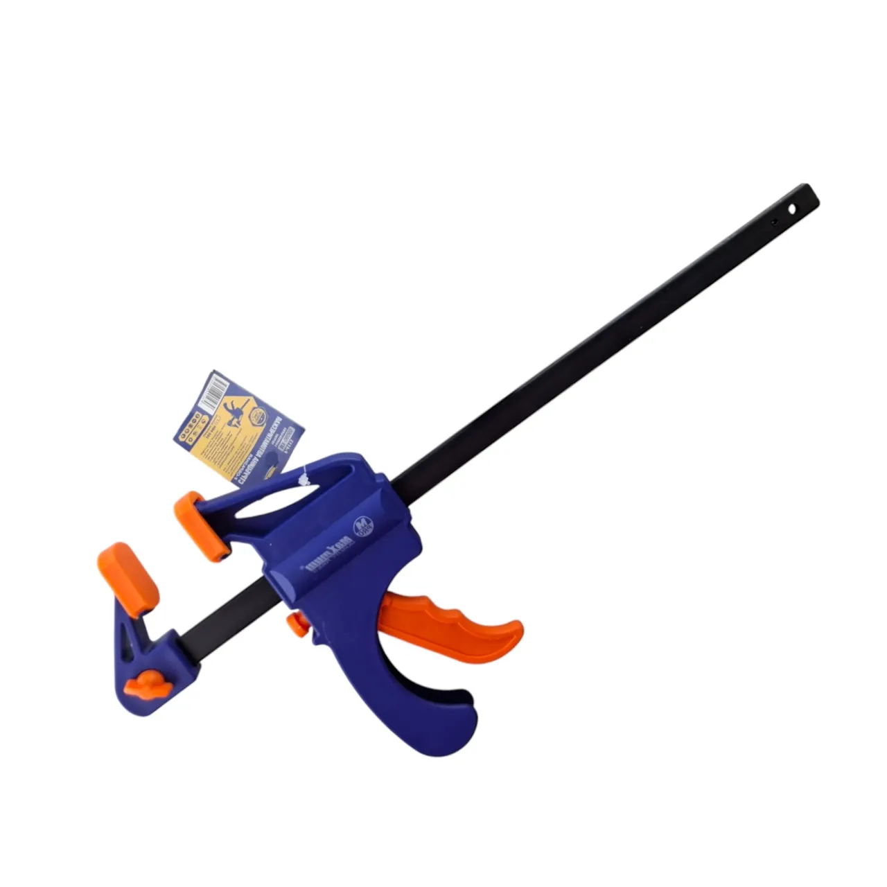 Струбцина автоматическая 300×60 мм, 12",F-образная, с фиксатором и кнопкой сброса,"MAXIMUM"MX 06065